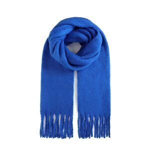 7876 Big Scarf Coloured Oversized Tassel Soft Fall Winter Thick